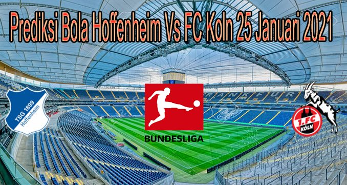 Prediksi Bola Hoffenheim Vs FC Koln 25 Januari 2021